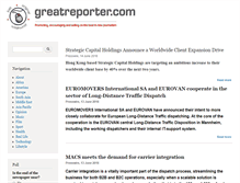 Tablet Screenshot of greatreporter.com